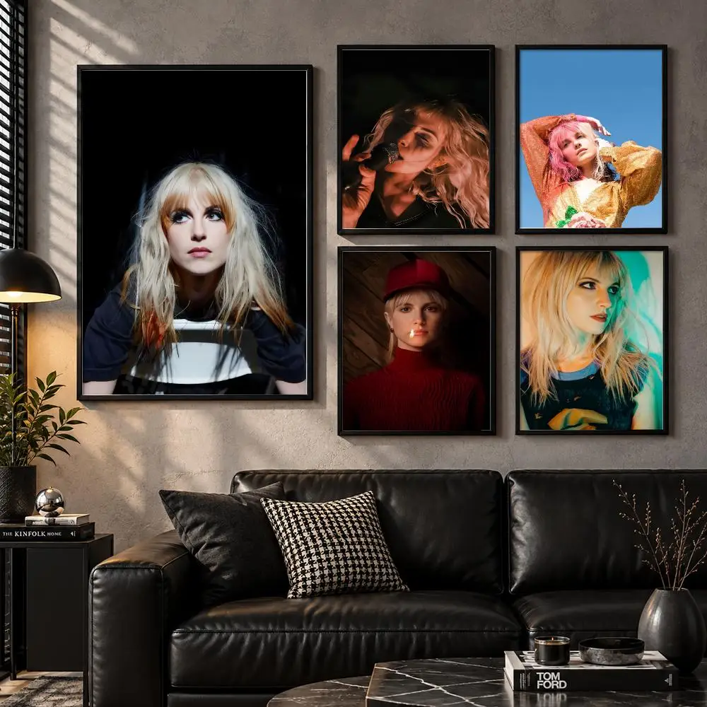 H-Hayley Williams Poster Modern Wall Art Sticker For Living Room Bedroom Bar Home Decor Mural Painting Decoration