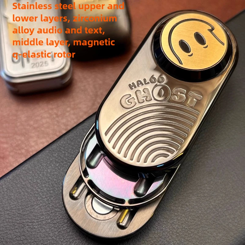ゴースト音叉 2.0EDC 段落磁気指先金属機械式プッシュカード磁気