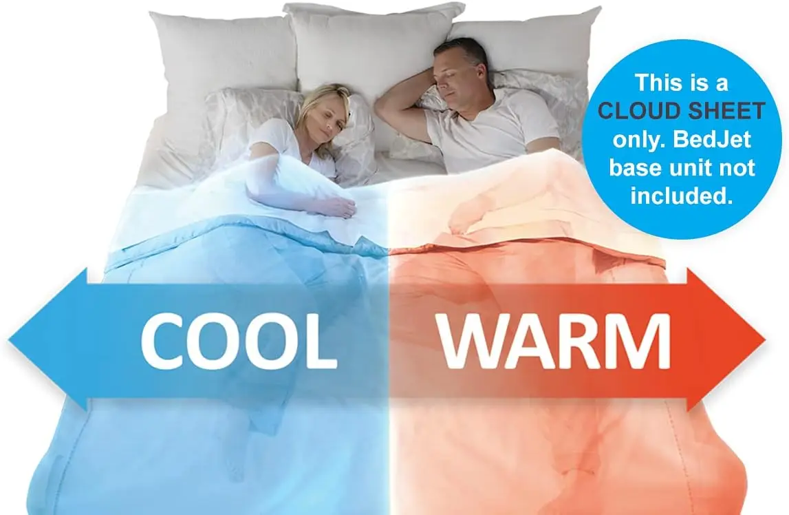 Cloud Sheet - Dual Zone King (raffreddamento, riscaldamento e controllo del clima solo per il tuo letto) bianco