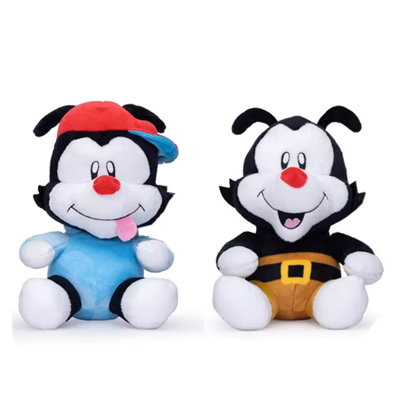 New Cute Classic Anime Animaniacs Yakko Wakko Plush 20CM Kids Stuffed Toys For Children Christmas Gifts