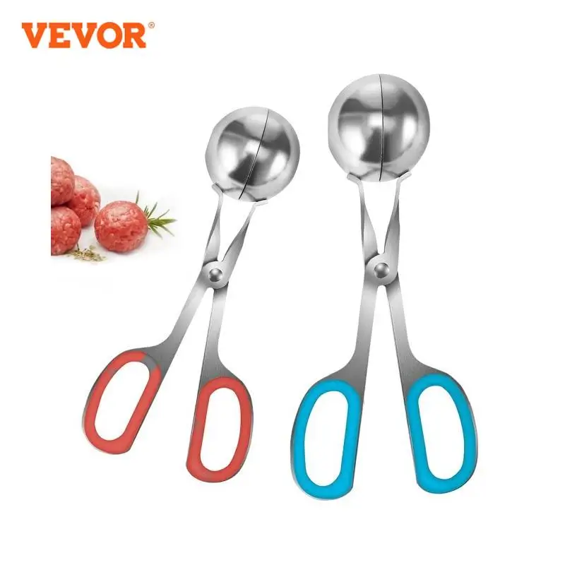 VEVOR – pince à boulettes de riz et de poisson en acier inoxydable 403, 2 pièces, moule de fabrication de boules de viande, Gadgets de cuisine à domicile