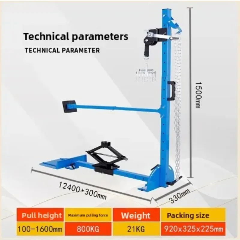 Manual Car Dent Puller Machine Paintless Dent Removal Repair Kit Tools For Severe Car Body Damage Restoration
