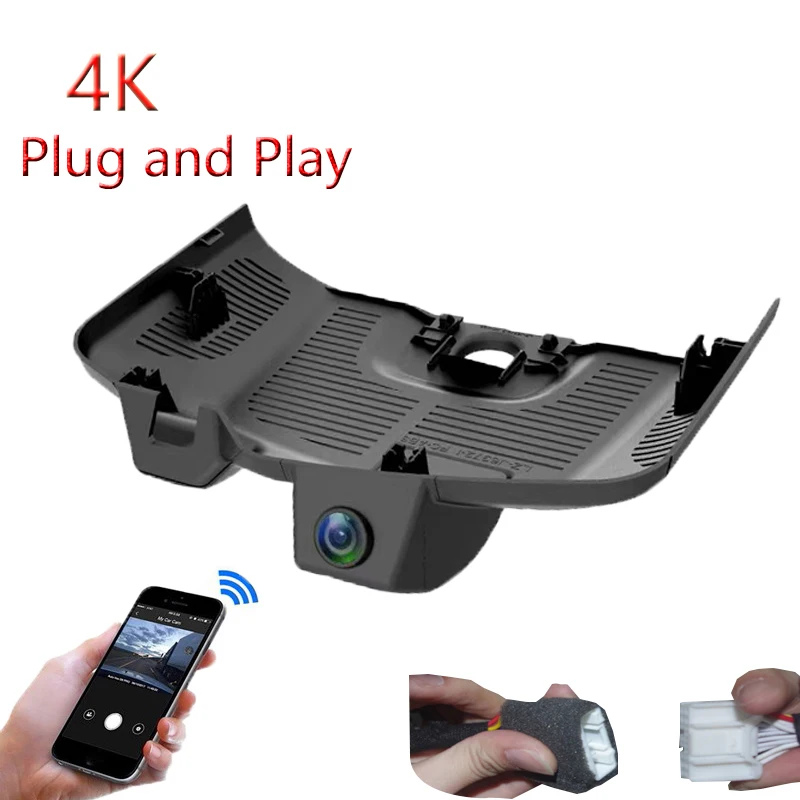 

4K Plug And Play For Mercedes Benz 2022 2023 EQE EQS EQS450 EQS580 Car Wifi DVR Video Recorder Full HD 2160P Wide Angle