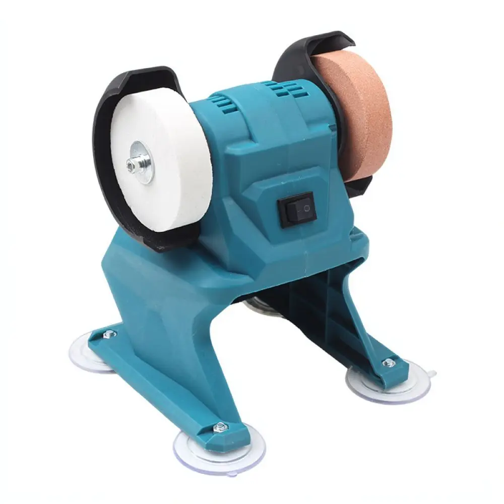 Compact Electric Bench Grinder Mini Vertical Sharpener For Metal Surface Polishing Rust Cleaning Household Device