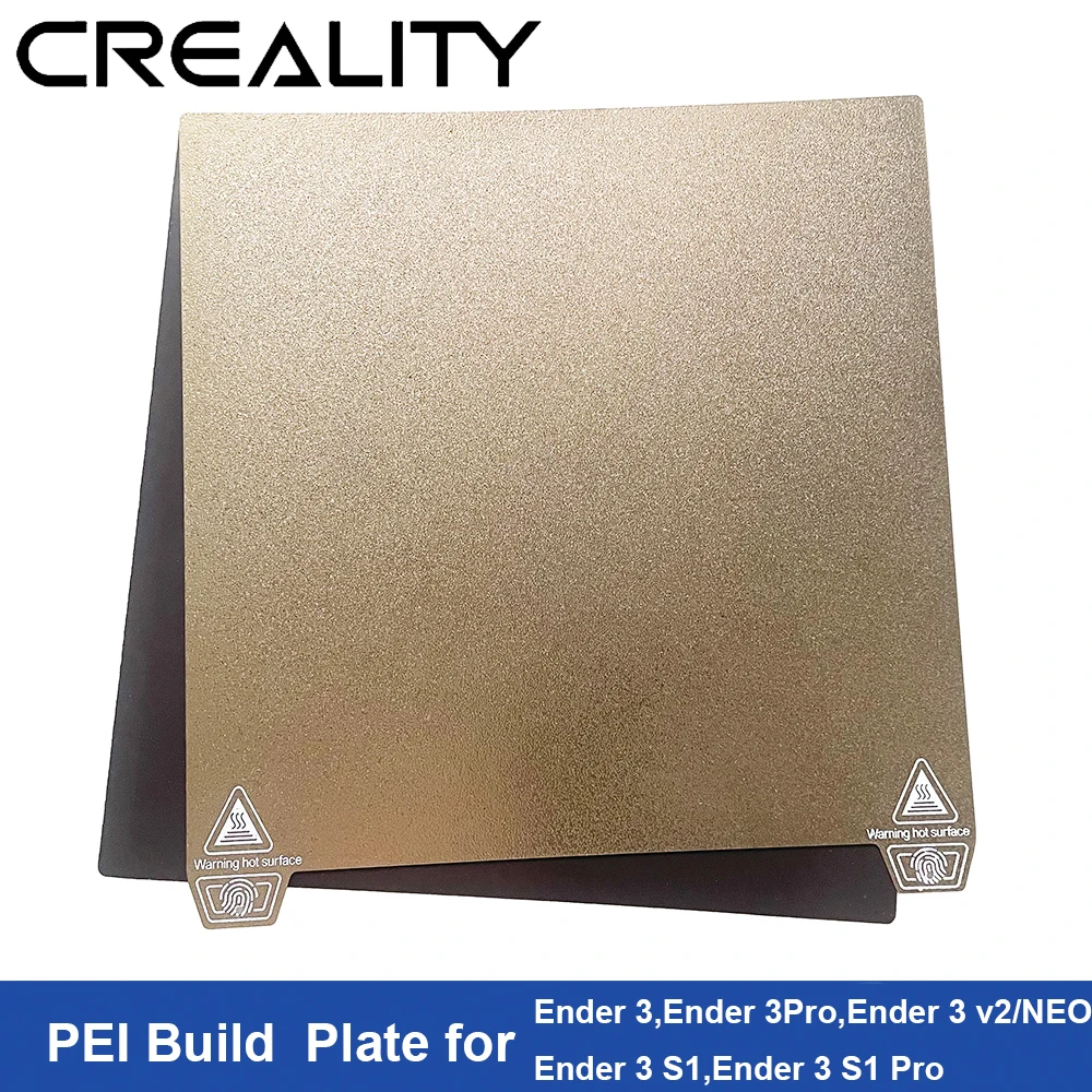 Creality 3D-Drucker PEI 235 x 235 mm pulverbemalte Flexi-Stahl-Magnetbauplatte für K1/Ender 3 S1Pro/Ender 3 V2/Neo/Ender 3 S1