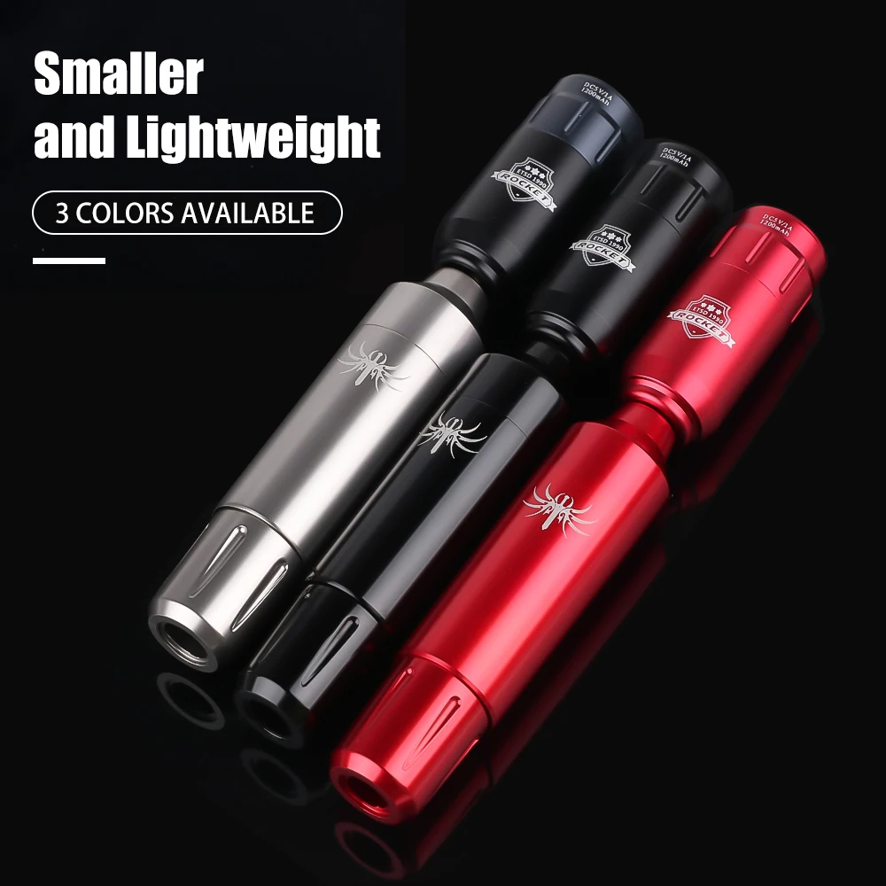 Tattoo Kit Wireless Tattoo Machine Set High Quality Rotary Tattoo Pen RCA Jack with Rocket Rechargeable Tattoo Battery 1300mAh