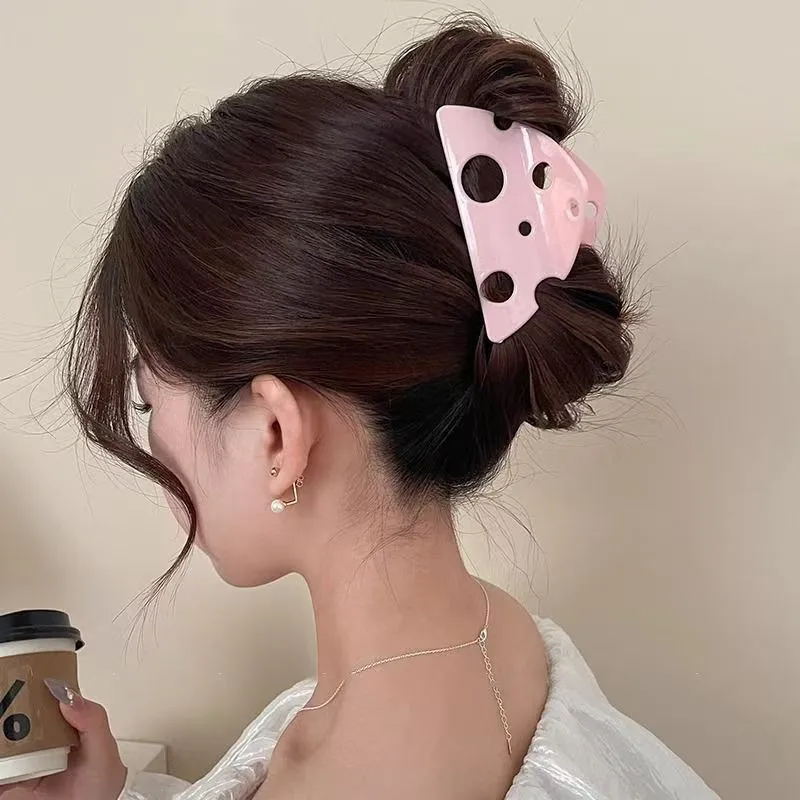 متعة الجبن الجبن انتزاع كليب الإبداعية القرص الشعر القرش كليب فتاة مشبك شعر الظهر مثلث جوفاء الشعر انتزاع إكسسوارات الشعر