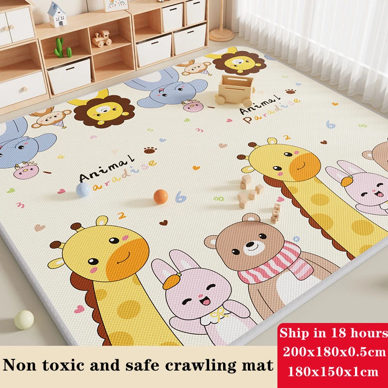 Non-toxic Large Size Environmentally Friendly Thick Baby Crawling Play Mats New Pattern Carpet Play Mat for Children's Rug Gifts