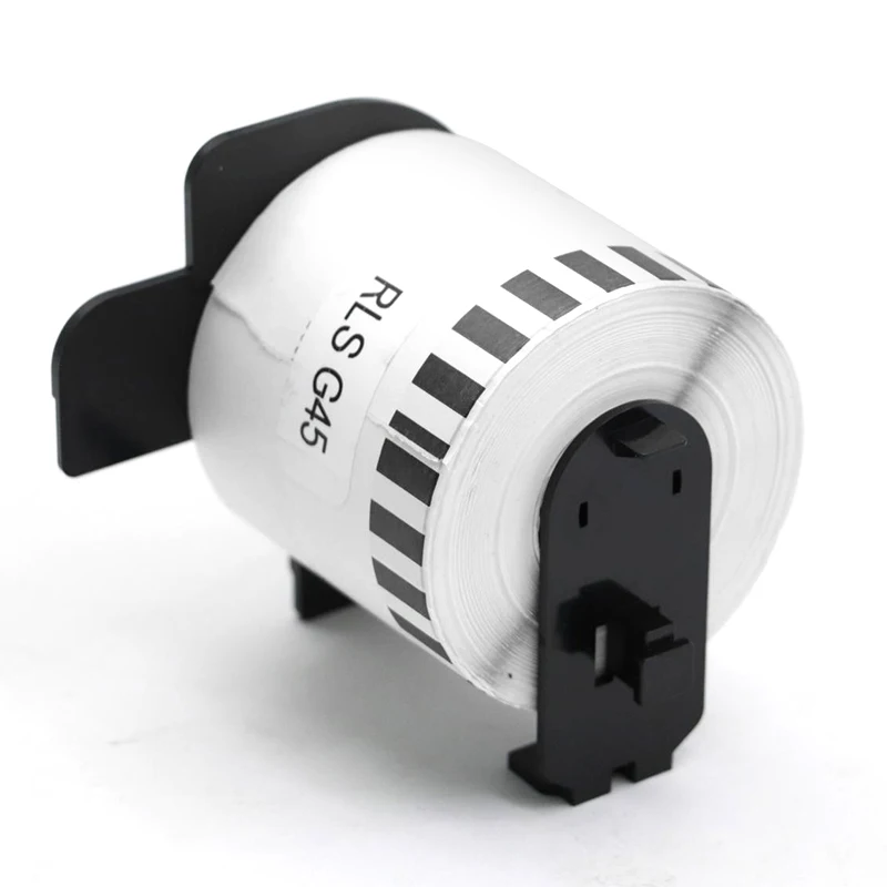 3/6 لفات DK-44205 ملصق 62 مم * 30.48 م ورق حراري مستمر متوافق مع طابعة الملصقات Brother QL-700/800 ورق أبيض DK-4205 #3