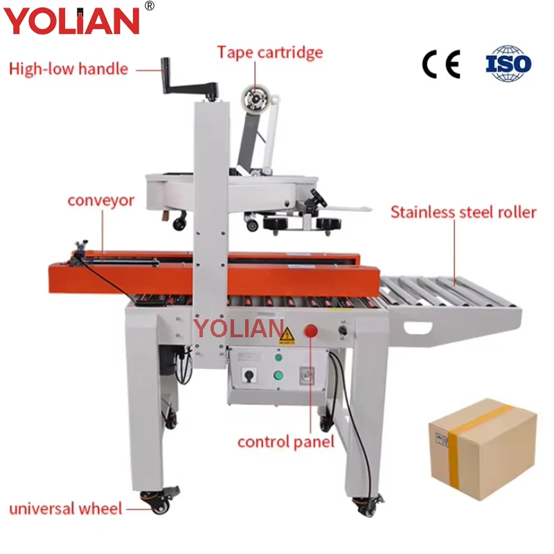 Automatic Carton Case Tape Winding Sealer Side Belts Box Sealing Packing Machine Top And Bottom Multi-Wrapping Packing Machine