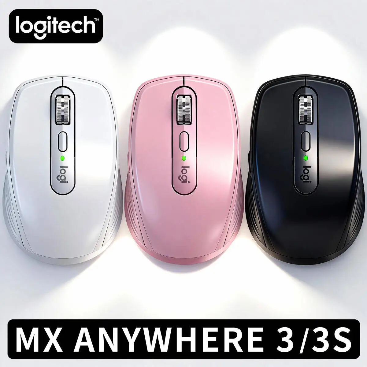 

Logitech MX Anywhere 3S Wireless Dual Mode Mouse Custom DPI Fast Scrolling Quiet Clicks for Office Home