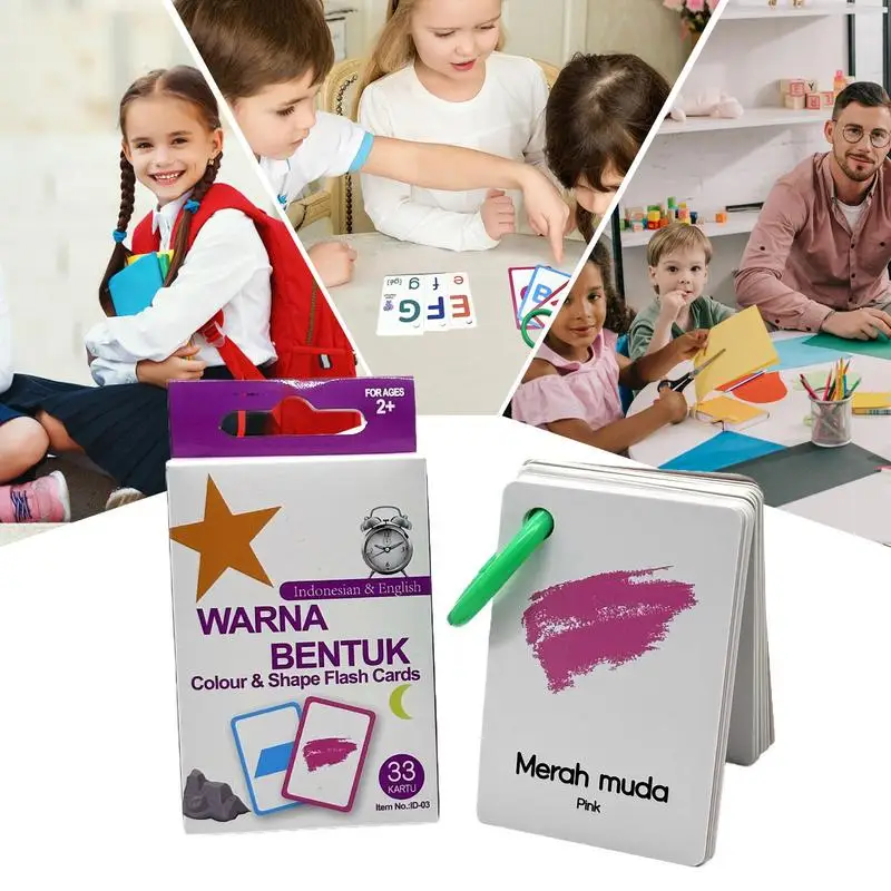 아기용 동물 플래시 카드, 33 그림 카드 단어 학습, 교육용 퍼즐 게임, 절묘한 매칭 카드 게임