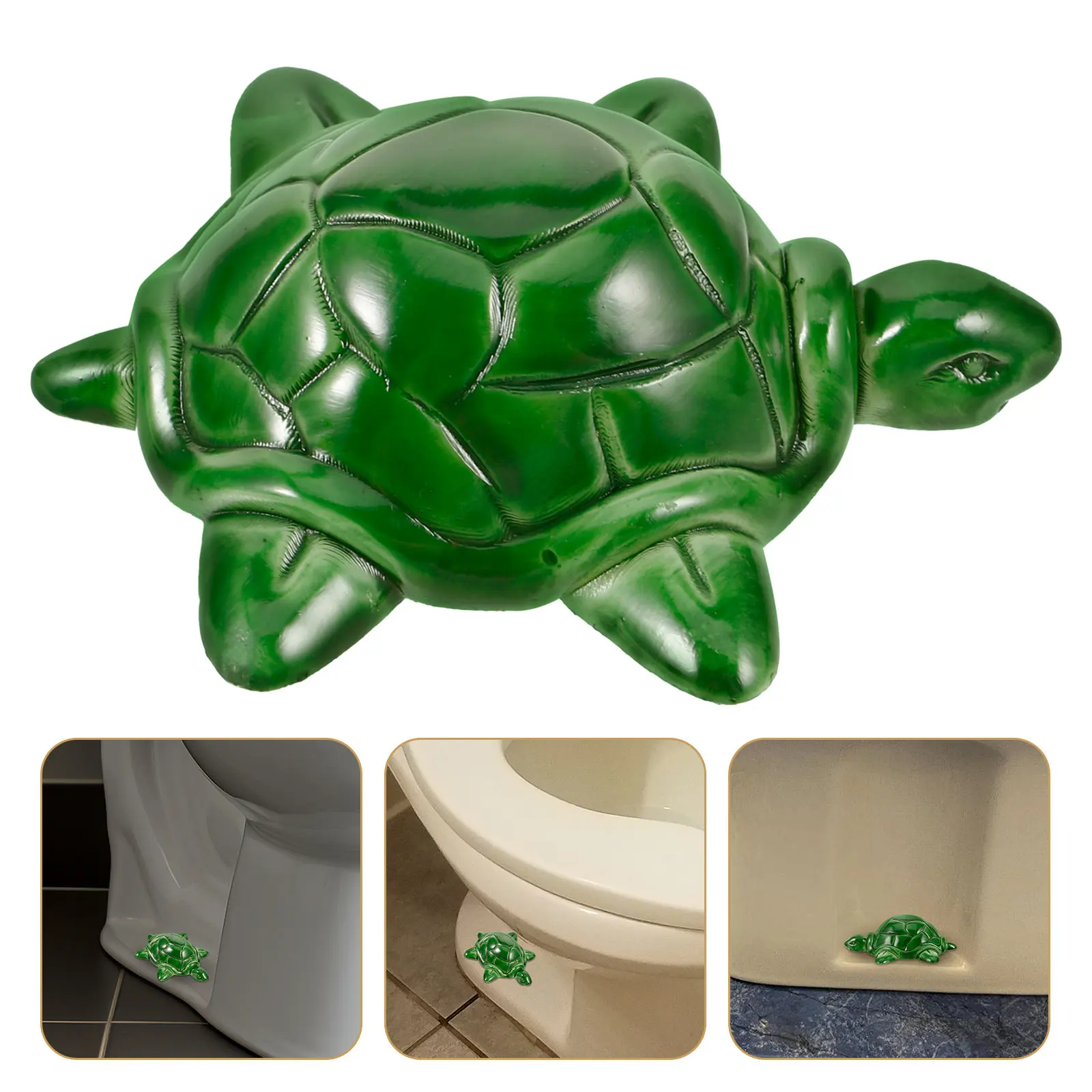 

Turtle Shape Push-on Toilet Bolt Covers Ceramic Universal Toilet Bowl Bolt Caps for Easy Installation Bathroom Decorative