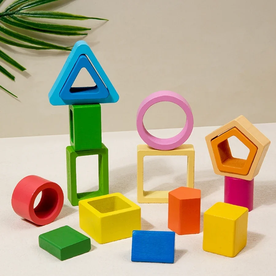 Montessori bunte veränderbare Spielzeuge Sortieren Stapels pielzeug für Baby Kleinkinder pädagogische Form Farb sortierer Vorschule Kinder Geschenke