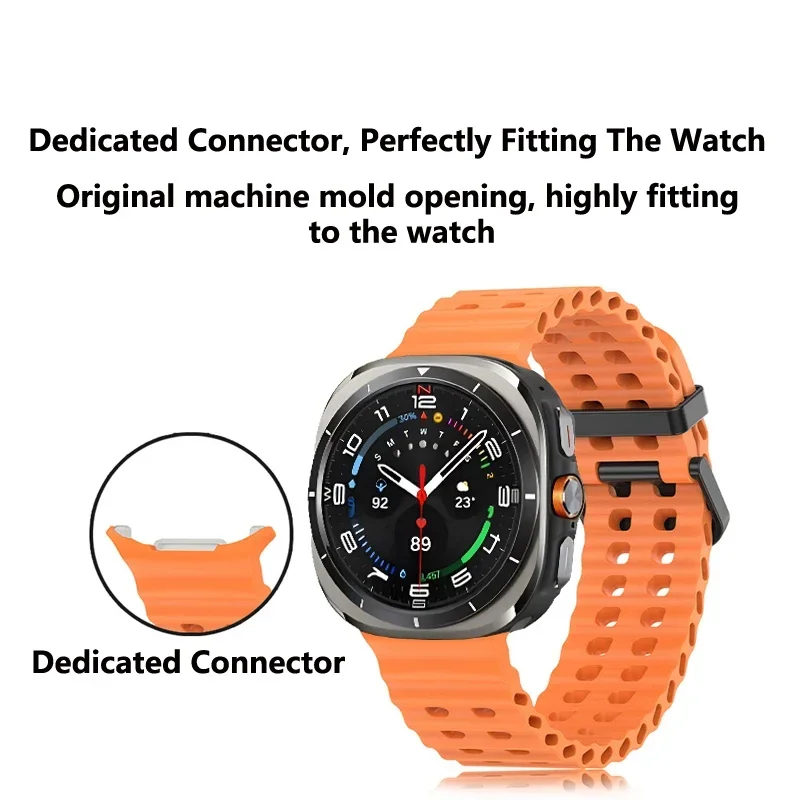 Silicone Strap for Samsung Galaxy Watch Ultra 47mm Band Soft Sports Correa Bracelet For Galaxy Ultra 47mm Men Women Watchband