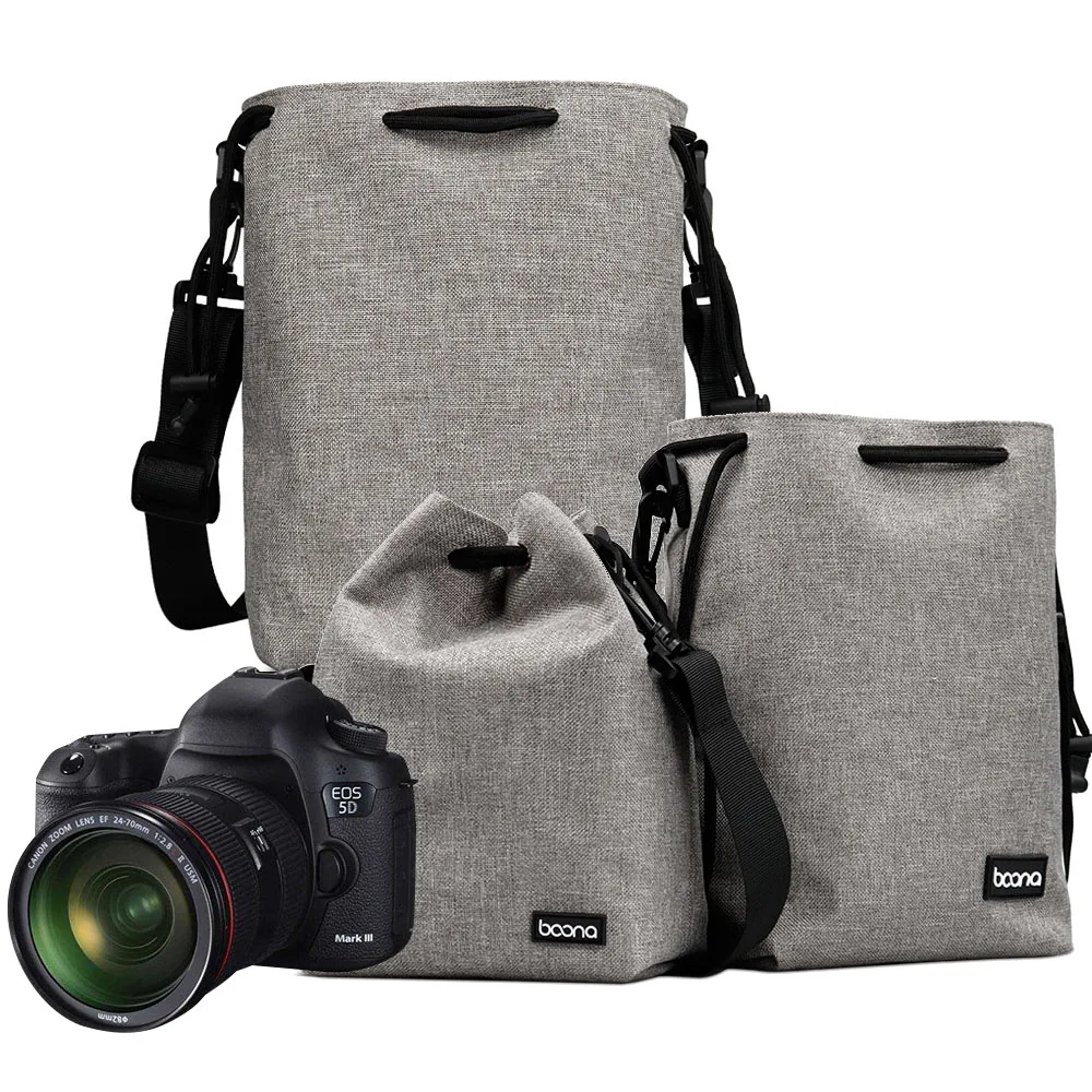 Abnehmbarer Schultergurt, Einzelschulter-Kameratasche, DSLR-Objektiv-Fototasche, Aufbewahrungstasche, Spiegellose Kameratasche, tragbare Tasche.