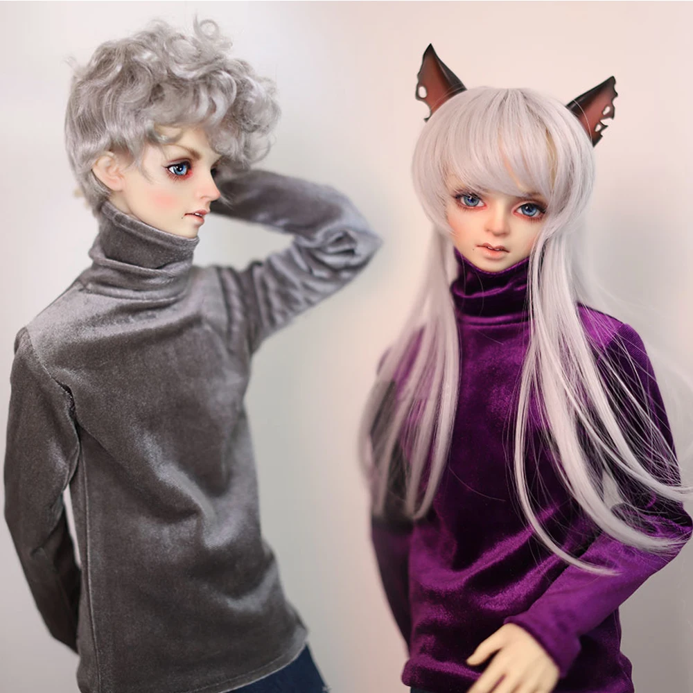

Детская игрушка ручной работы, Одежда для кукол BJD/SD 1/4 1/3 SD17 POPO68 SSDF с высоким воротником, повседневный бархатный свитер, 1 шт.