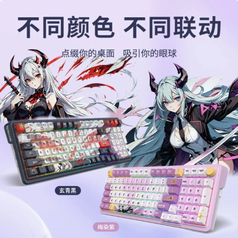 

REDRAGON KS99 Bluetooth тройной режим RGB индивидуальная механическая клавиатура полная прокладка клавиш конструкция колпачки для клавиш из ПБТ с возможностью горячей замены эргономичные
