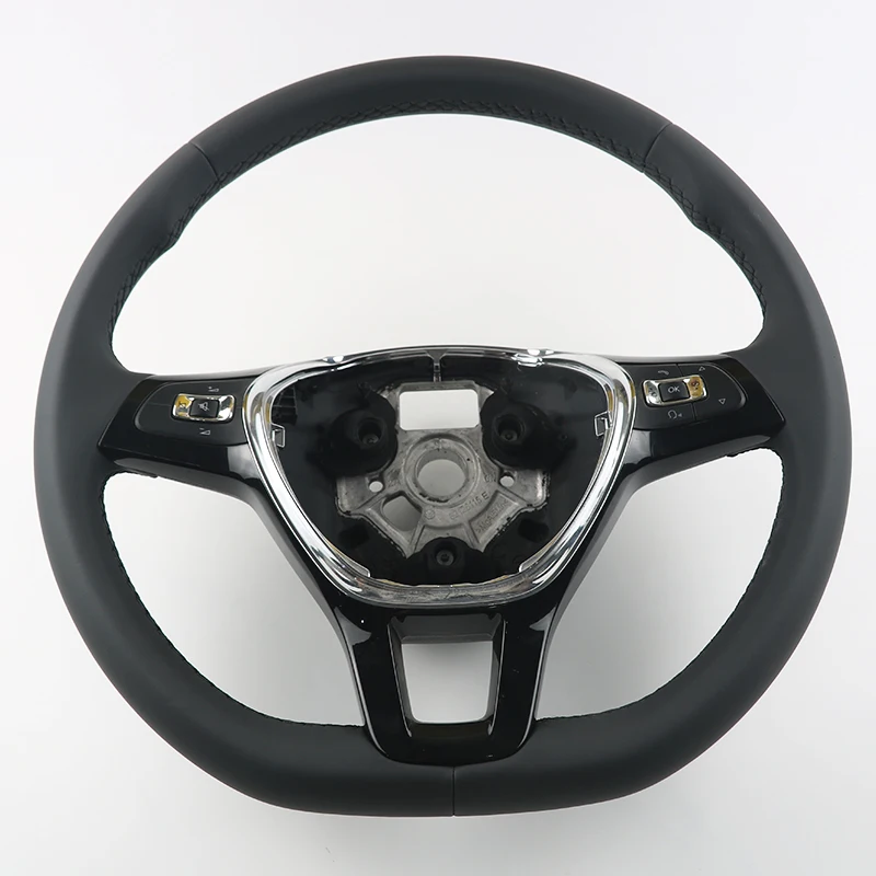 Multi-function Steering Wheel For Volkswagen POLO Jetta MK6 leather Steering Wheel with Button