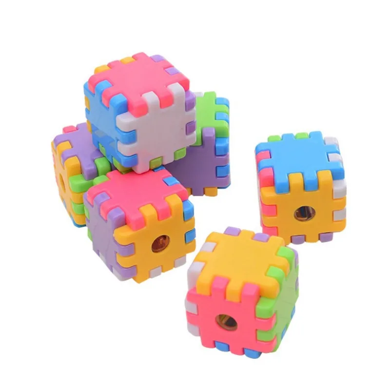 1 Piece Kawaii Creative Blocks Pencil Sharpener Stationery School Office Supplies Novelty Kid Gift Cube Funny Toy