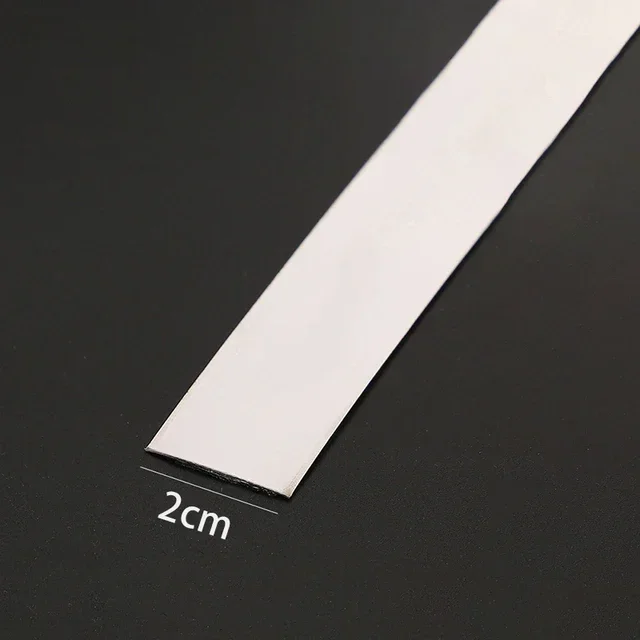 20 meter roestvrijstalen muurstickerstrip platte zelfklevende woonkamer decoratie spiegels voor thuis muurrandstrip