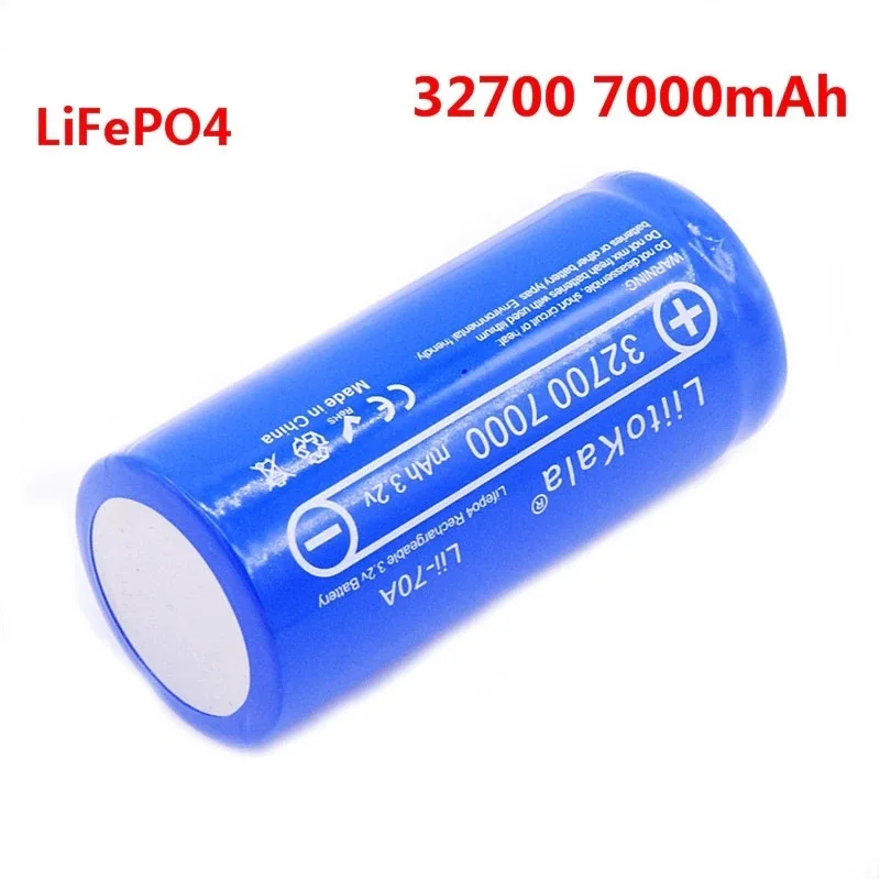 1-5pcs LiitoKala Lii-70A 3.2v 32700 7000mAh lifepo4 rechargeable battery cell 5C discharge battery for Backup Power flashlight