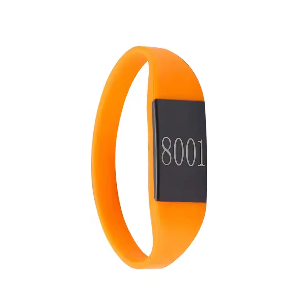 Waterproof ID Wristband Key Card - IP68 Silicone Bracelet for Electronic Pool Lockers/Sauna/GYM, Chlorine-Resistant & High Tem