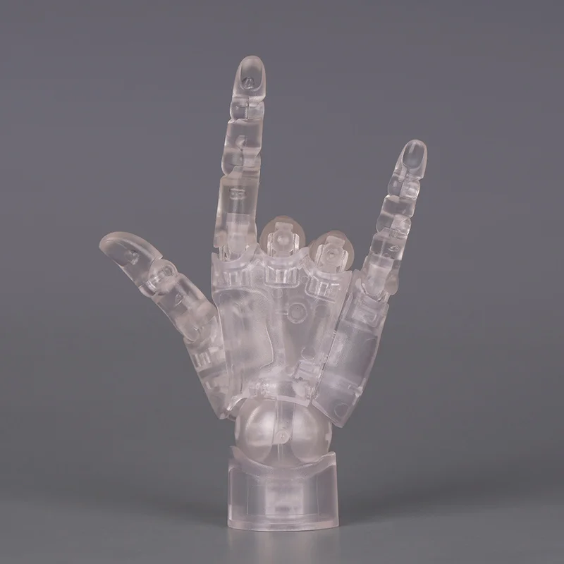 Modelo de mão humana de 10.5cm com articulações de dedo móveis 1:2 simulação palma ornamento de mesa brinquedo torcido ovo surpresa presentes caixa cega