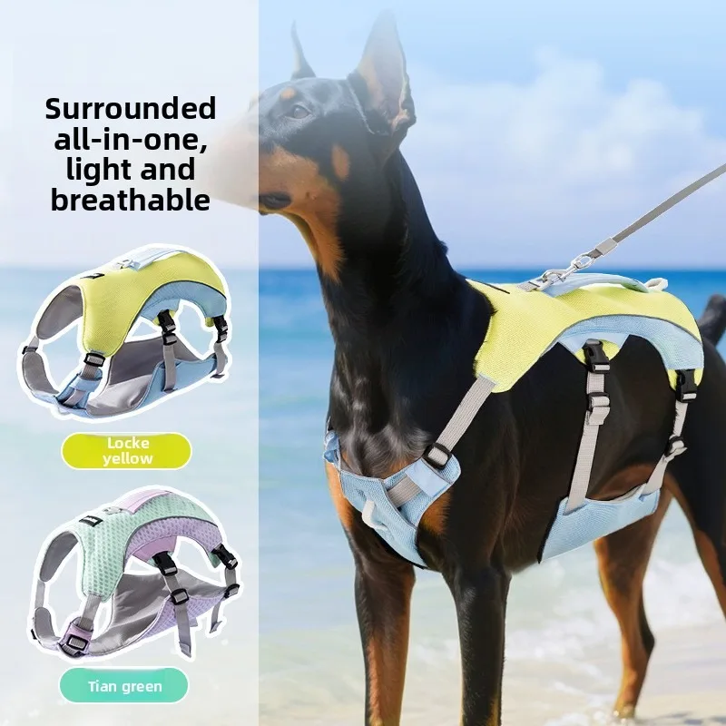 

Summer Ice Cooling Dog Harness Vest Reflective Pet Harness for Small medium and large dogs Outdoor Pet Cool Down Chest harnesses