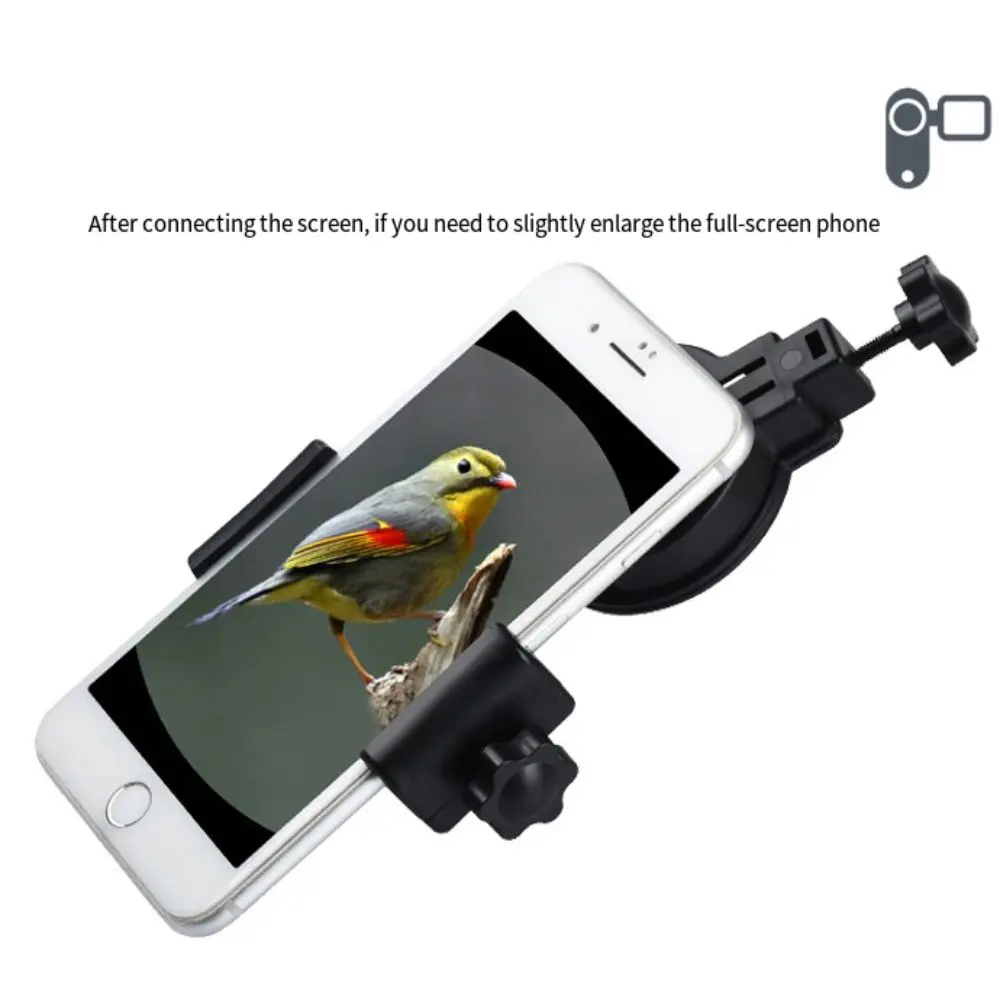Universele telefoonlens fotografie adapter mount upgrade verstelbare spotting scope adapter mount zwart compatibel