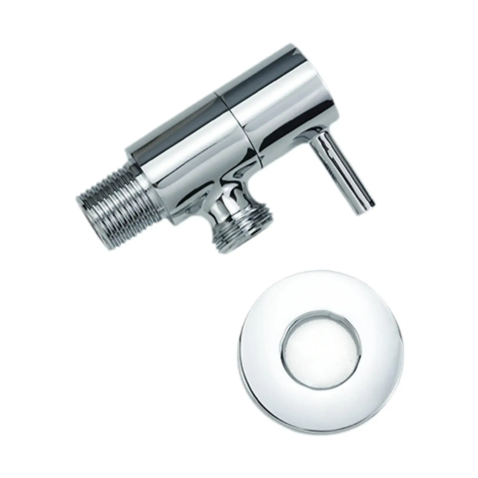 Shower Head Shut Off Valve Easy to Install for Bathroom Home Use Cold Hot Valve Thickened Brass Valve Brass Toilet Stop Valve