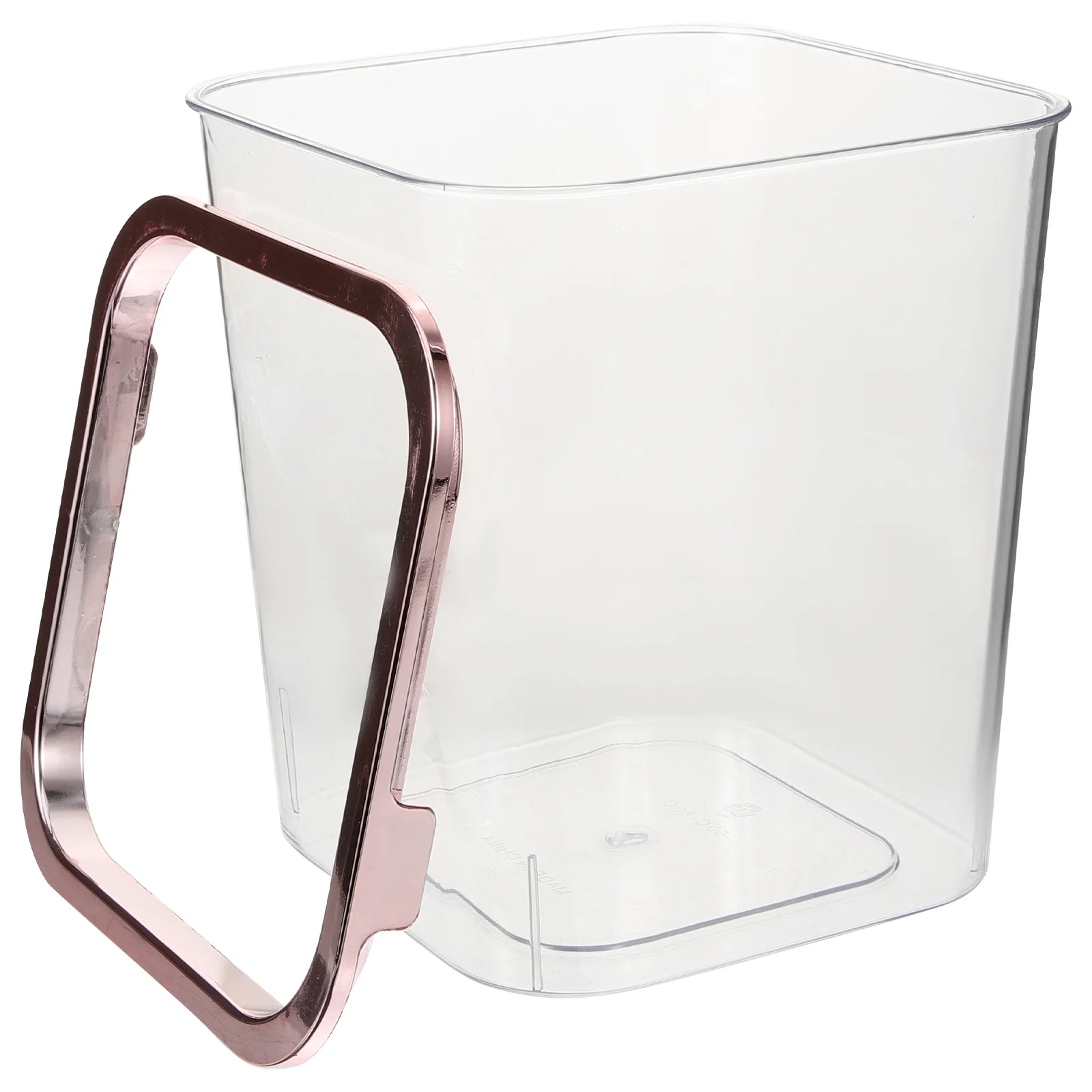 

Clear Trash Can for Bedroom Desk Bathroom Modern Creative Garbage Bin Multi-Use Portable Waste Container Home Office Dorm Room