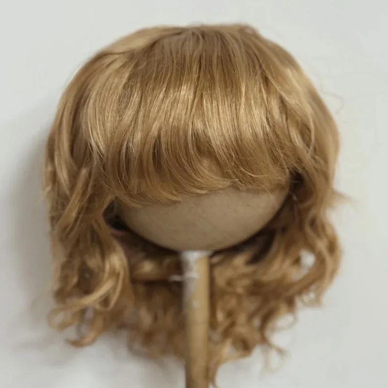 

【JUSUNS JD260】 Синтетические парики из мохера для кукол BJD (1/12, 1/8, OB11) с легкими локонами, 4-5 дюймов, 5-6 дюймов, желтые, аксессуары для игрушек Lati