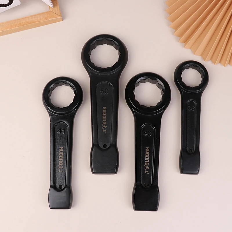 Heavy-duty Percussion Wrench Plum Wrench Heavy-Duty Thickened Large Wrench Open End Plum Wrench