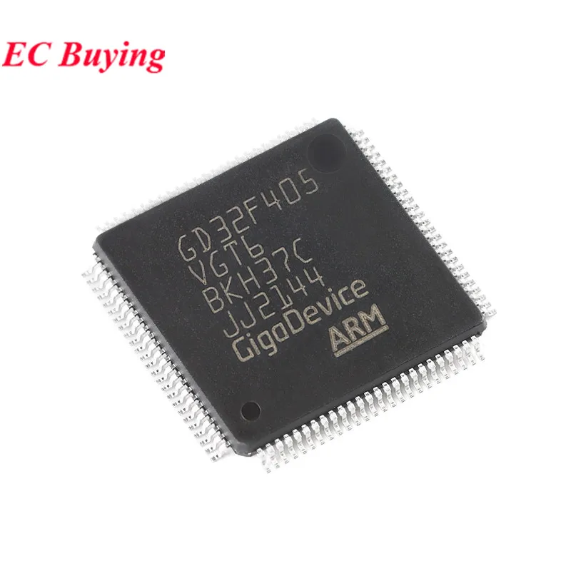 5Pcs/1pc GD32F405VGT6 GD32F405 GD32F GD32 32F405VGT6 LQFP-100 ARM Cortex-M 32-bit Microcontroller MCU IC Chip New Original