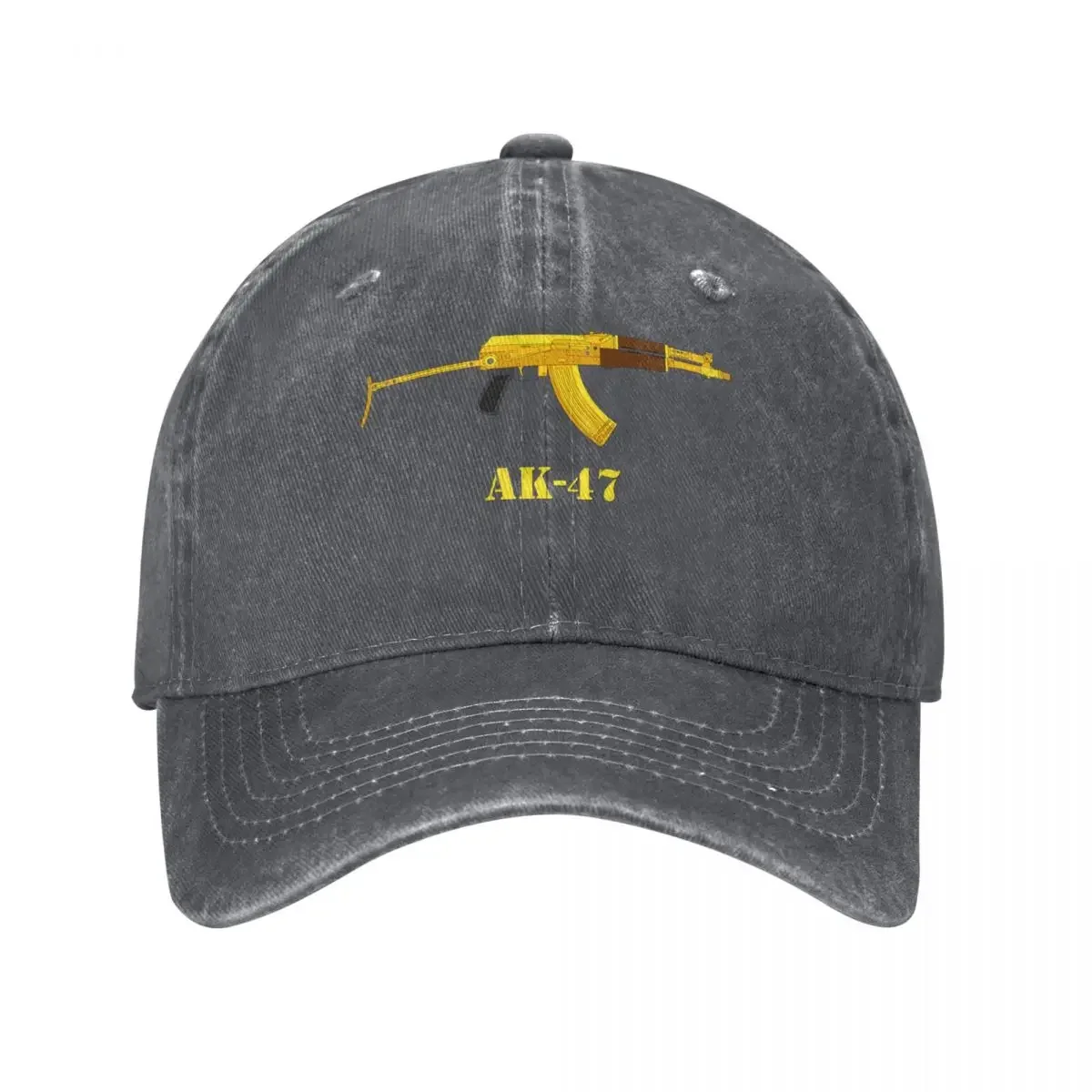 AK-47 Firearms AK47 Golden Weapons, Rifle, Air Pistol, Automatic Baseball Cap Big Size Hat black hard hat Boy Child Women's