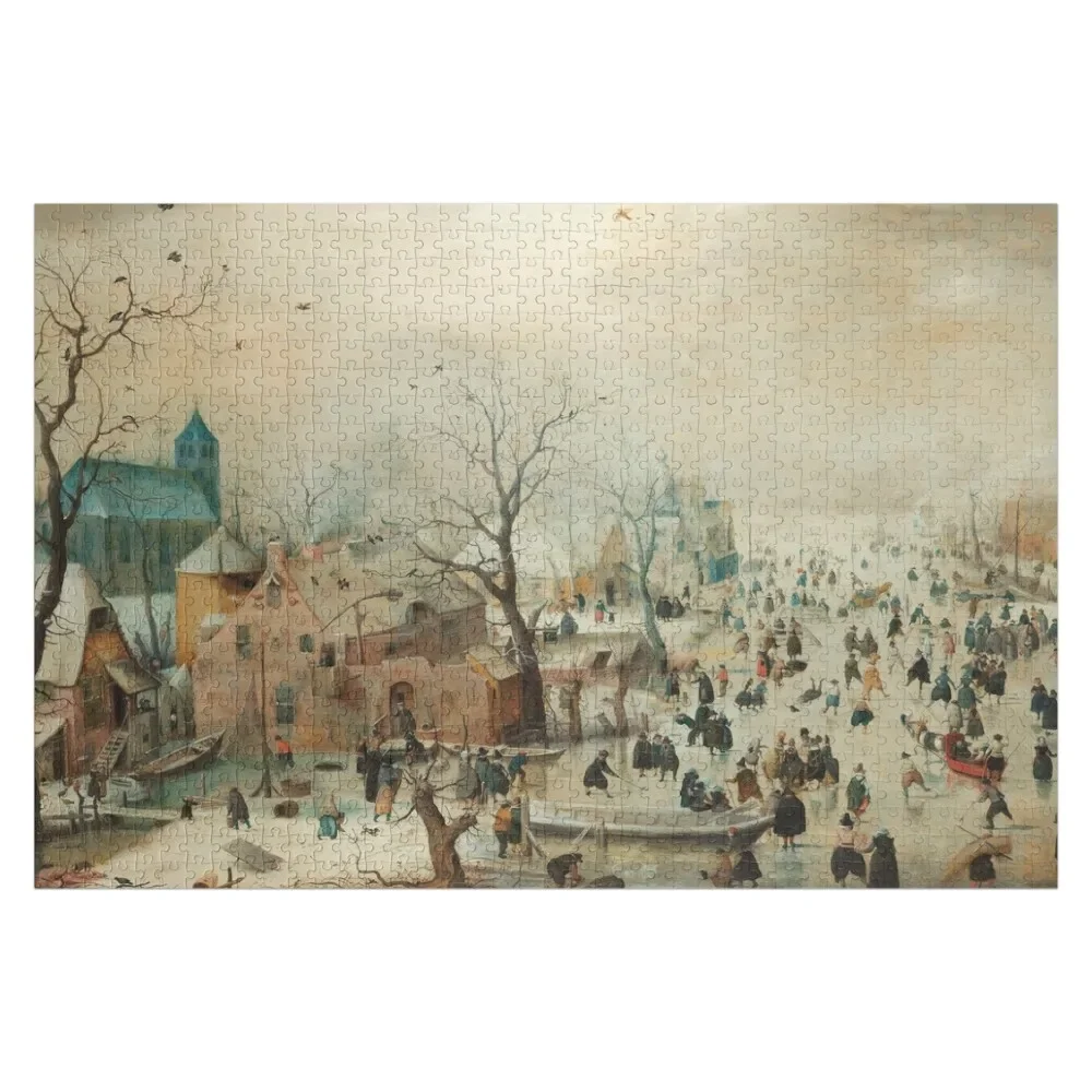 

Holiday Ice Skating Rijks Museum Collection Jigsaw Puzzle Animal Christmas Toys Children Puzzle