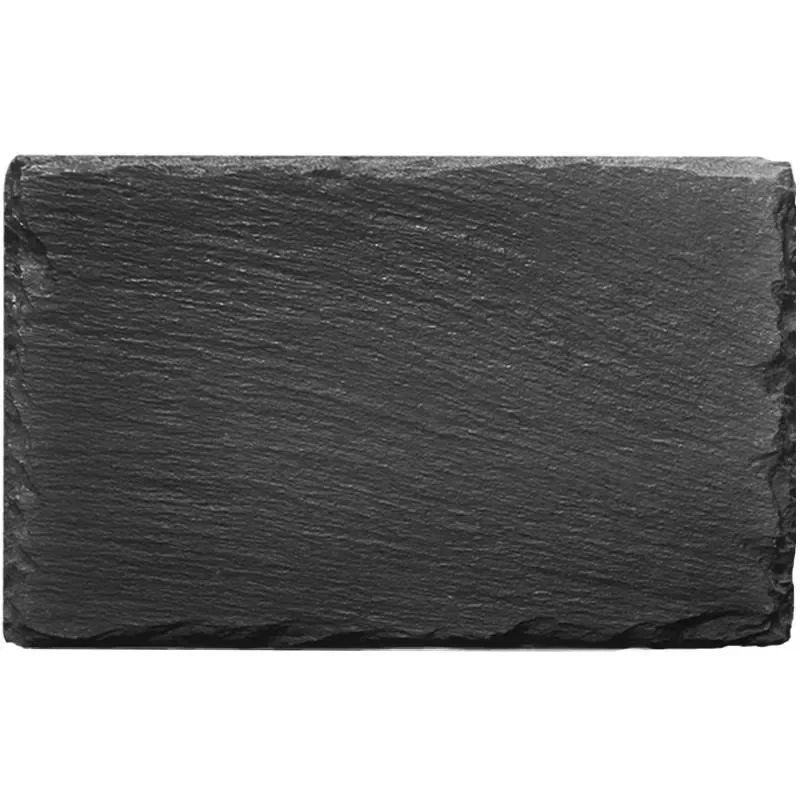 Plate Tea Food Tray Hot Sale Western Slate Natural Dishes Solid Square Stone Sushi Steak Barbecue Plate Cheese Pizza Flat Fruit