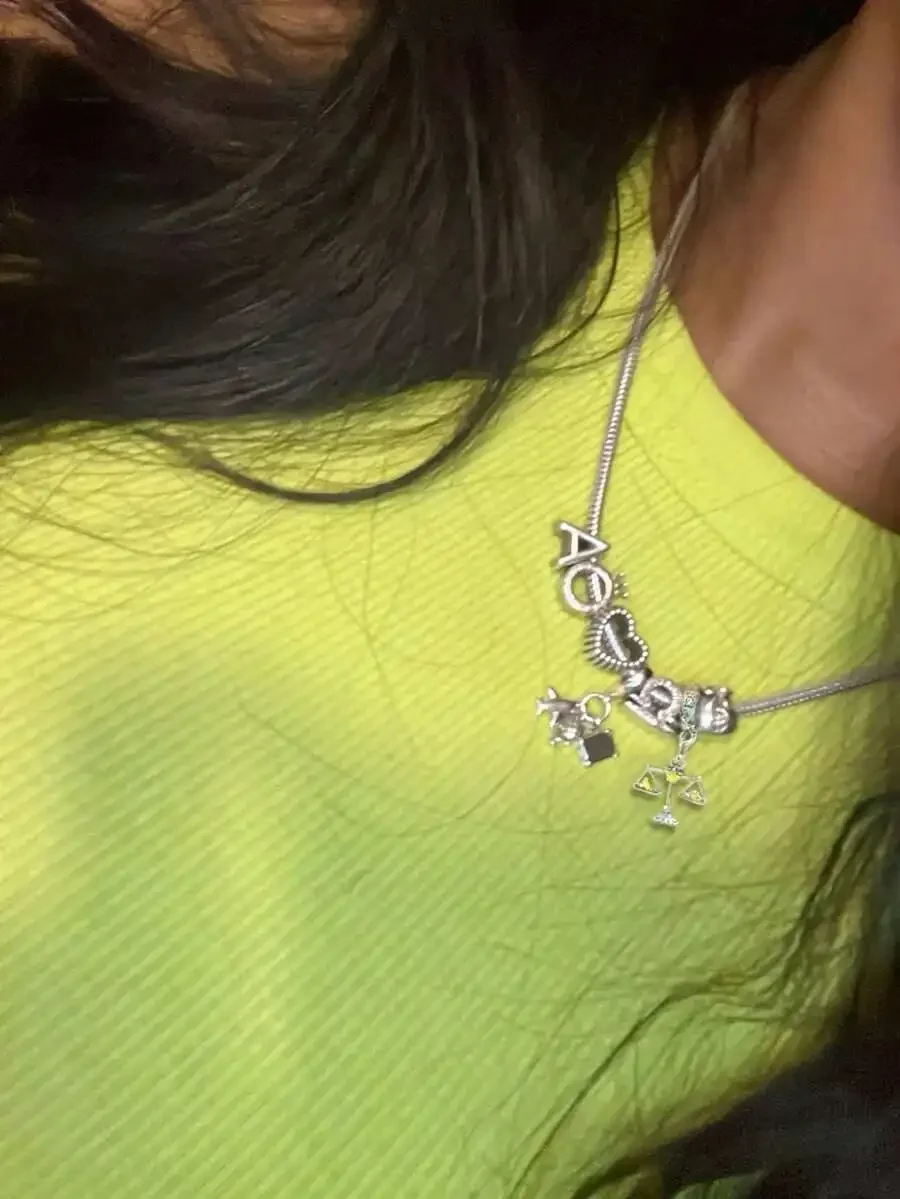 

Retro Heart And Bear Charm Pendant Necklace With Constellation Letters