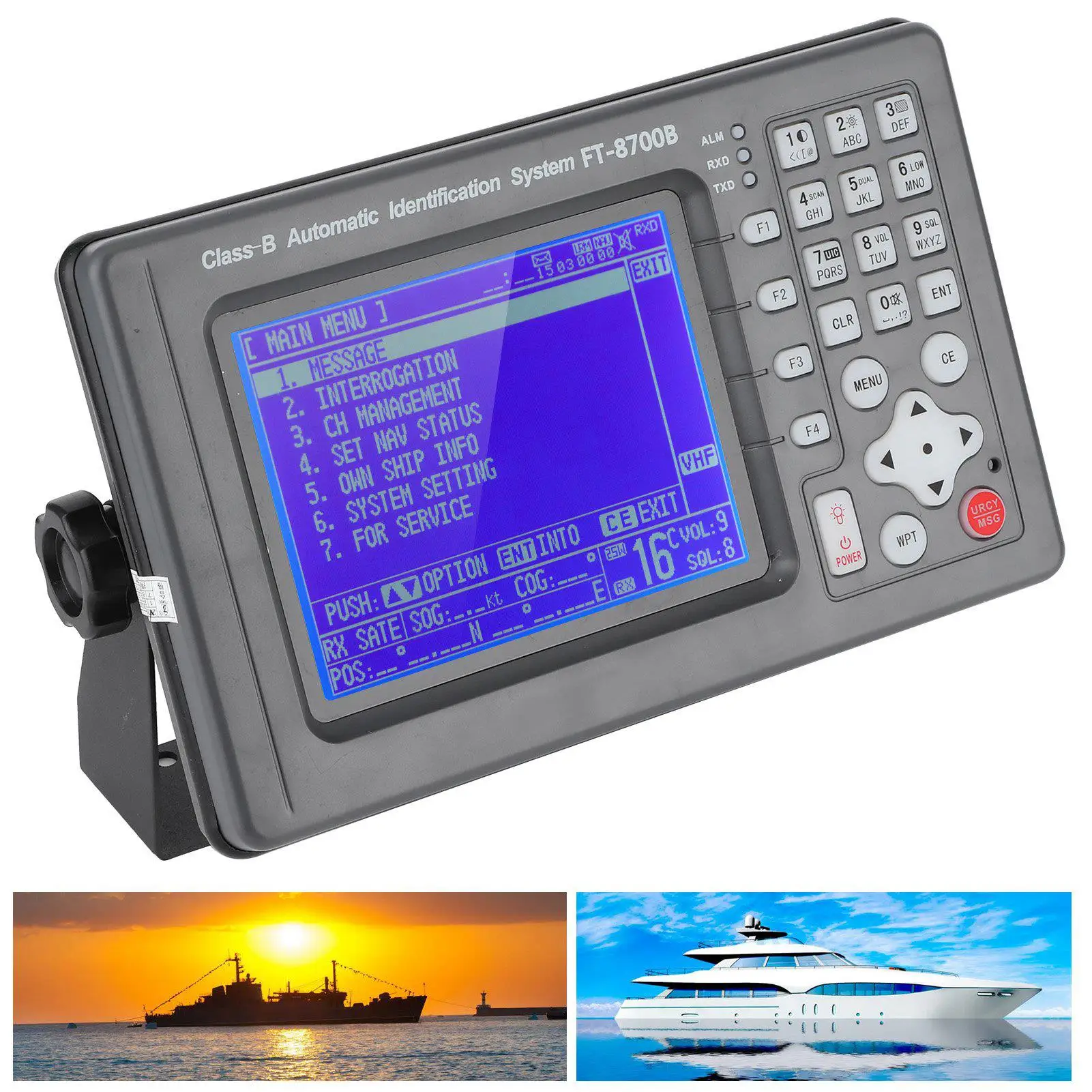 Automatic Identification System Satellite for navigator Collision Avoidance Instrument AIS Equipment 6inch