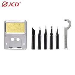 JCD Soldering Iron Stand Portable Holder Soldering Tin Stand with Welding Cleaning Sponge Soldering Iron Tips Kit Accessories