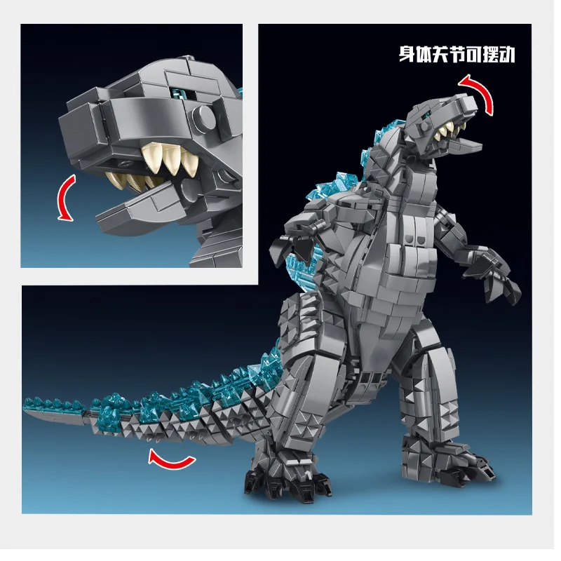 In stock games Monster dinosaur movie Series moc Building Block model toy gifts Christmas kids set