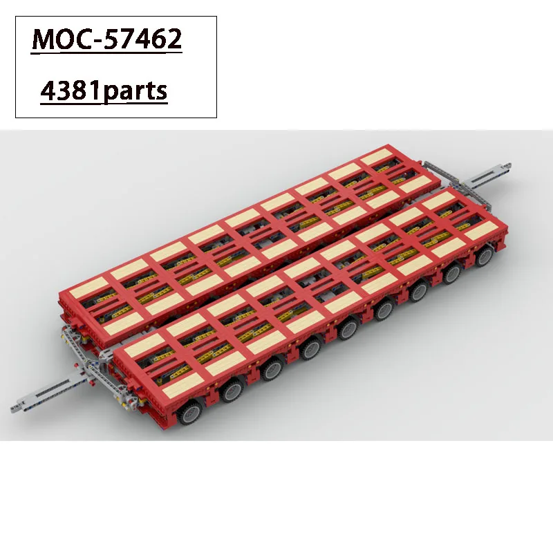 MOC-28358 & MOC-57462 & MOC-29504 schwere rc elektrische lkw kombination montage spleißen baustein modell spielzeug geschenk