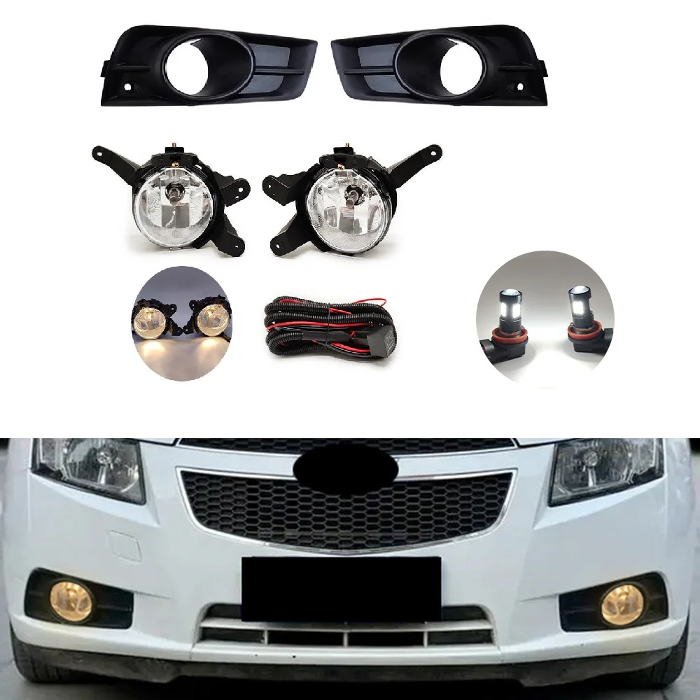 

Front bumper fog light foglights For Chevrolet Cruze 2009 2010 2011 2012 2013 2014