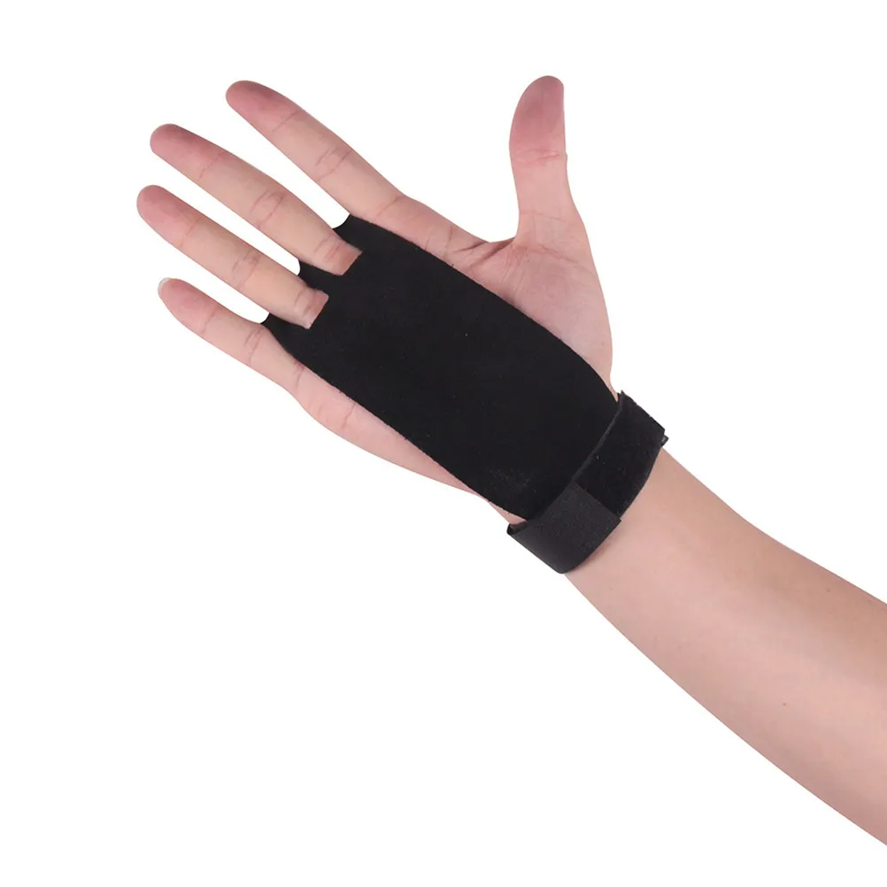 

1 Pair Black Fitness Gloves Anti-Slip Wear Resistant Grip Support For Weightlifting Pull-Up Training Hand Brace