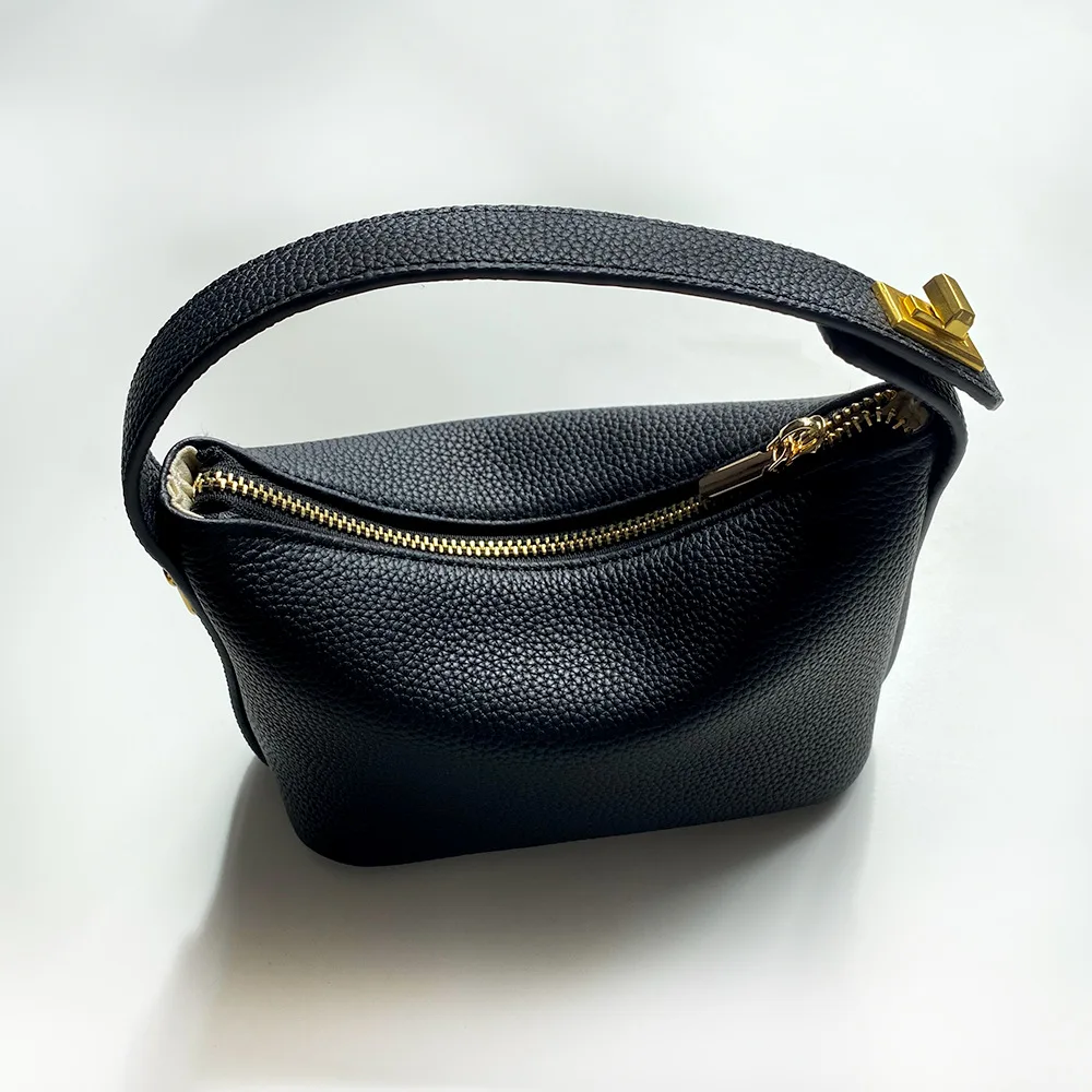 Top Layer Togo niche lunch box bag leather cloud bag small square bag female Bag Messenger Bag