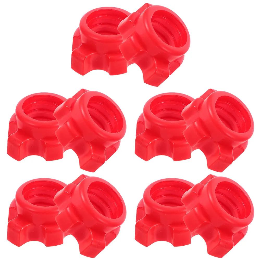 10Pcs Dumbbell Spinlock Nut Collars Compact Portable Nonslip Barbell Screw for High Intensity Fitness Enthusiasts