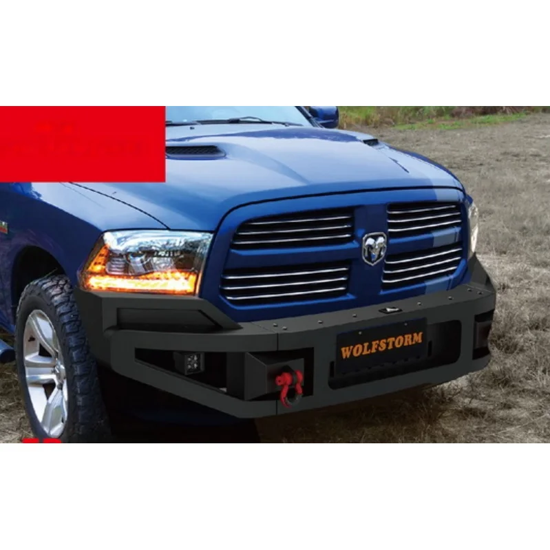 Rear Bumper Compatible for 2009-2018 dodge ram1500 with Winch Plate  Rear Bumper with Sensor Mounting Hole