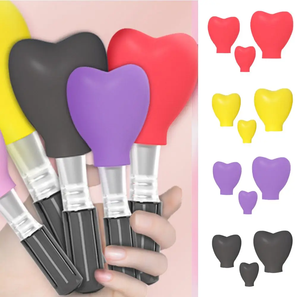 Regalos para mujer, tapa protectora para brochas de maquillaje con forma de corazón, cubiertas para brochas de maquillaje, estuche organizador para brochas de sombra de ojos, soporte para brochas de maquillaje