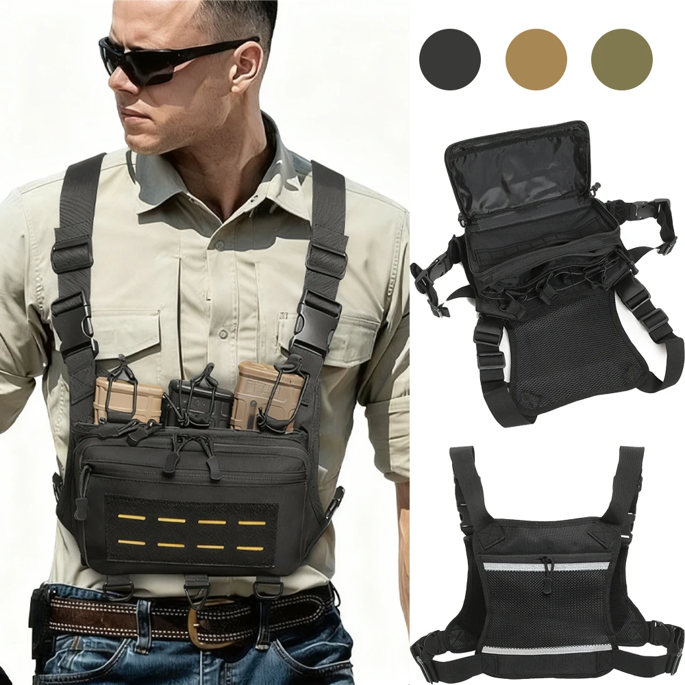 Women'S Fashion Magazines - Tactical Vest Chest Bag Triple Magazine